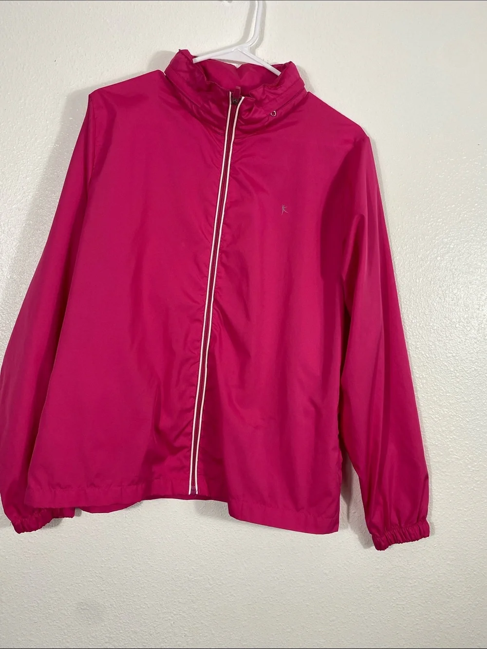 Danskin Now Hot Pink Lightweight Zip-Front Windbreaker Size Xl